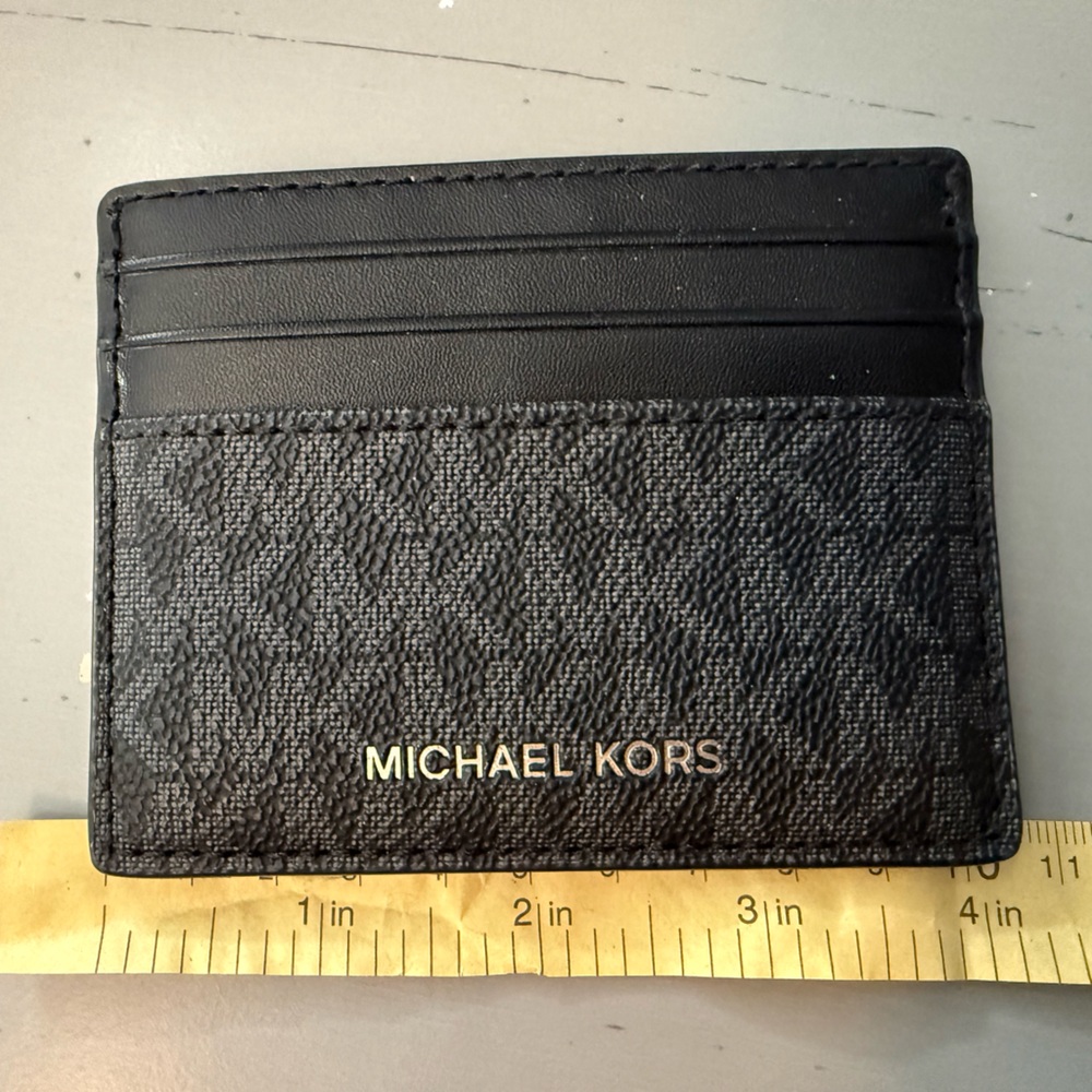Michael Kors Textured Black Card Holder